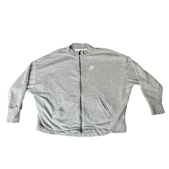 Nike Sportswear Oversized Bomber Full Zip Sweatshirt Women's S - Picture 1 of 6